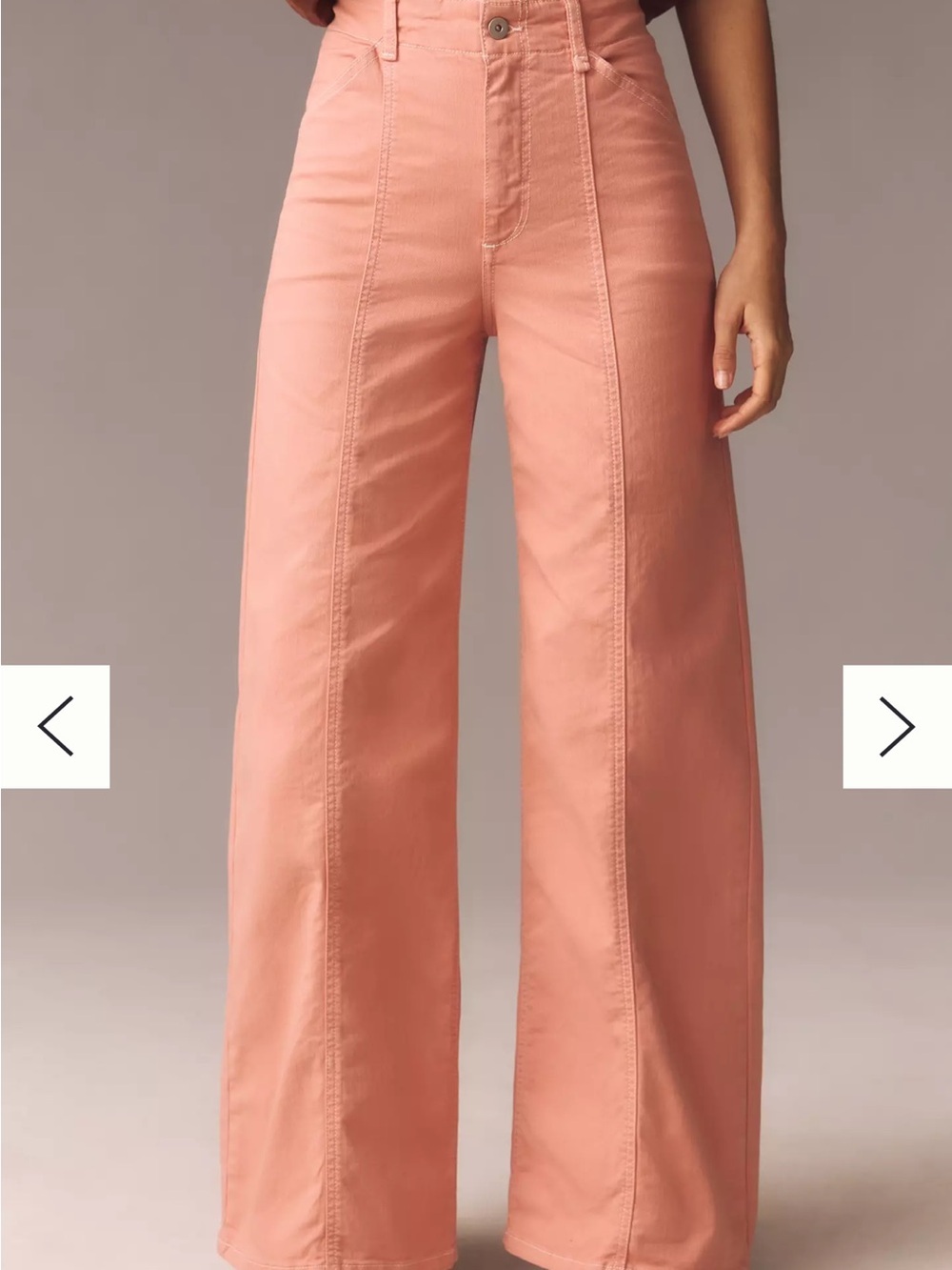 Delaney Clean-Seamed High-Rise Wide-Leg Jeans by Maev - Picture 7 of 7